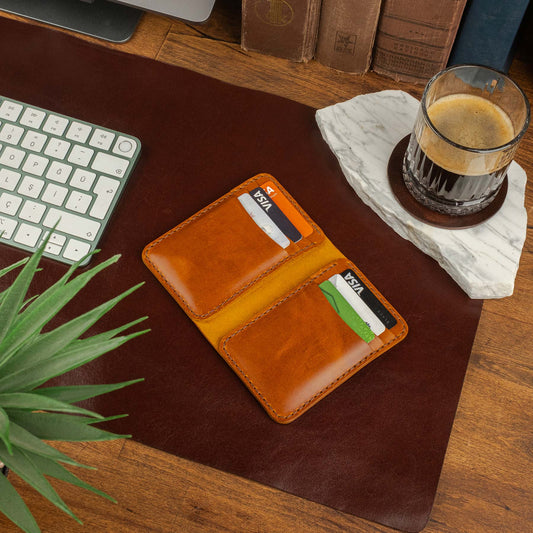 Dikey Deri Cüzdan Antik Seri