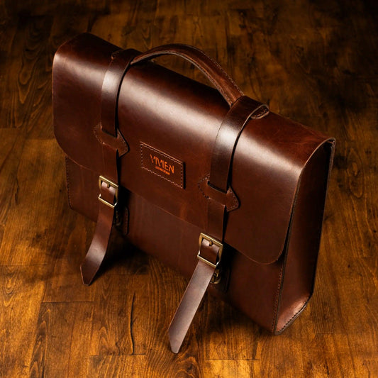 Deri Evrak Çantası Messenger Bag