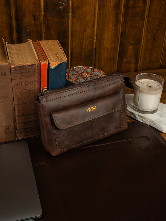 Deri Mini El Çantası