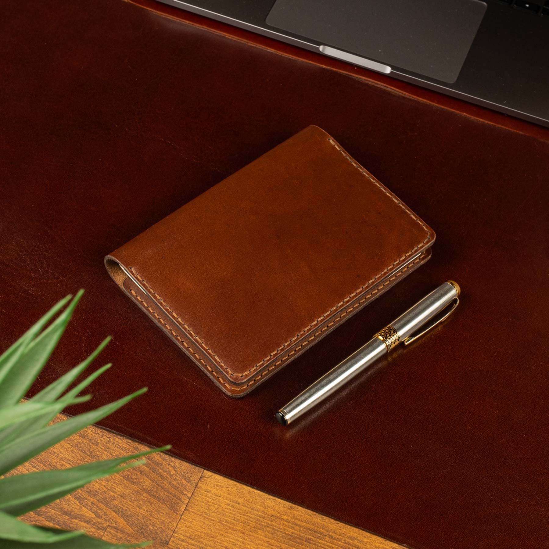 A6 deri defter kılıfı Antik Taba detay