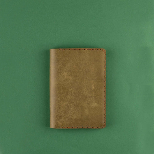 Galahad A6 Deri Defter Kılıfı - Old Olive