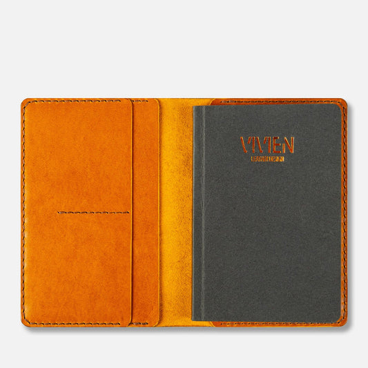 Galahad A6 Deri Defter Kılıfı -Antik Camel