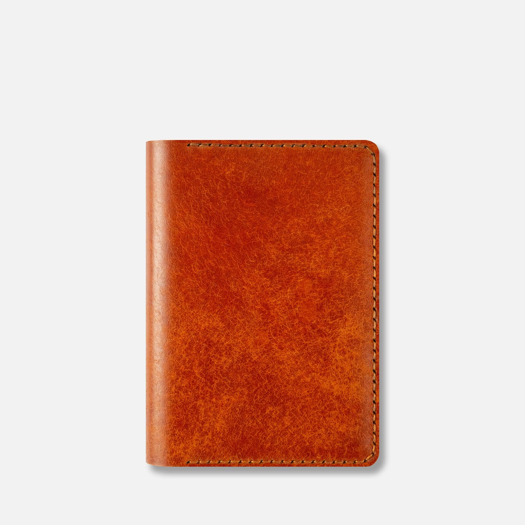 A6 deri defter kılıfı Old Kiremit detay
