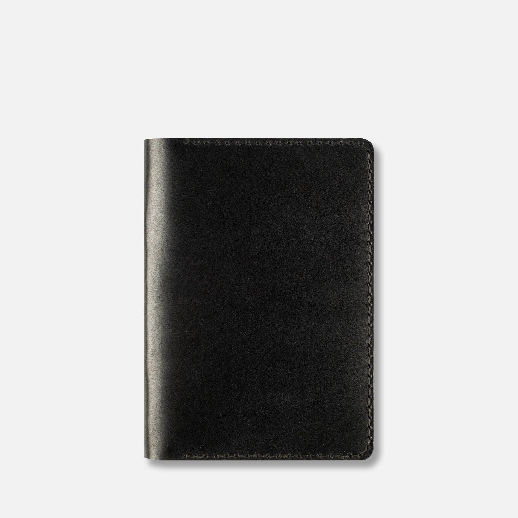 A6 deri defter kılıfı Antik Siyah detay